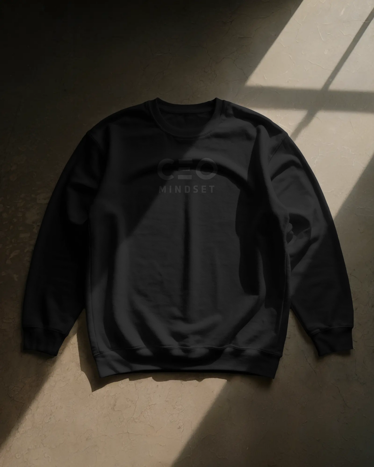 BLACK ON BLACK CREWNECK